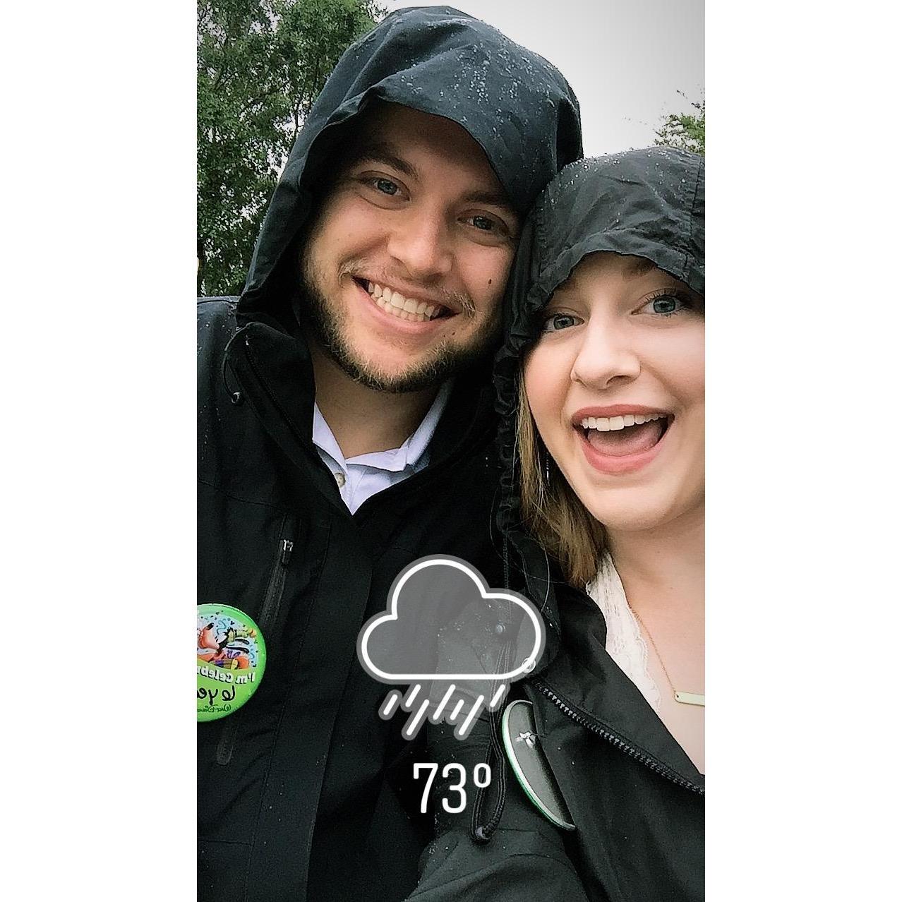 June 2018 - celebrating 6 years at a rainy Epcot