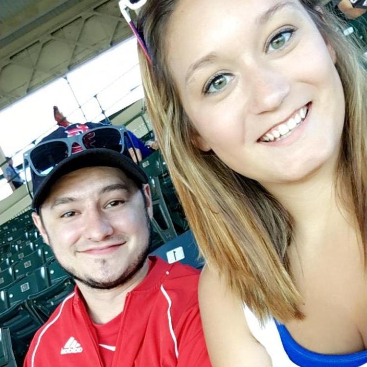 Our first trip as an official couple, Wrigley Field for a Cubs v. Cards game.