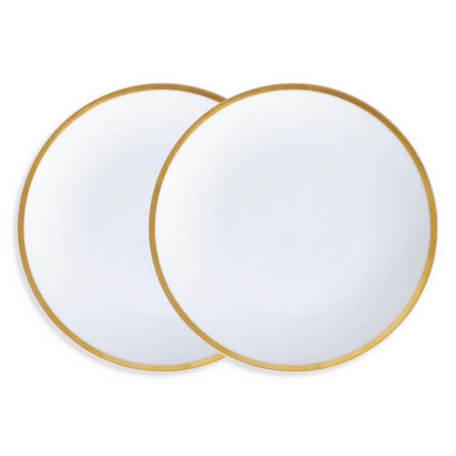 Twig New York Golden Edge 8" Salad Dessert Plate, Set of 2
