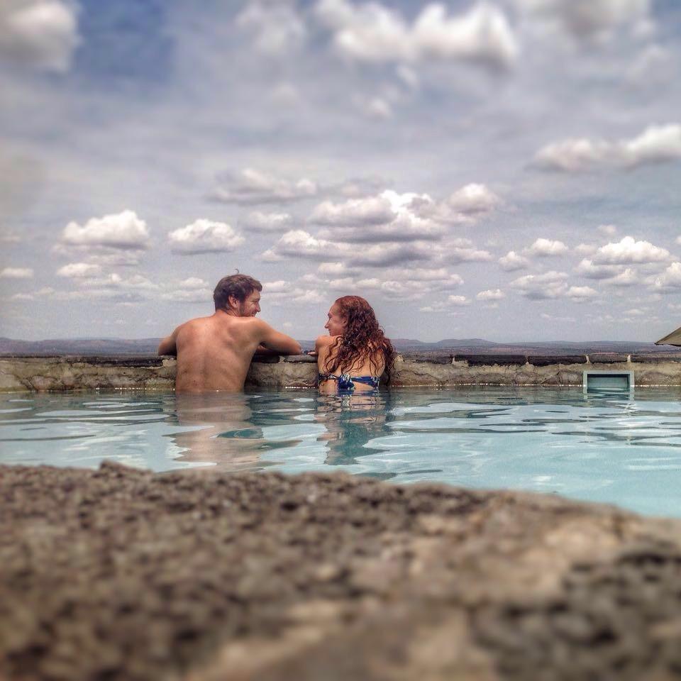 At our favourite lodge in Uganda, Rwakobo Rock.