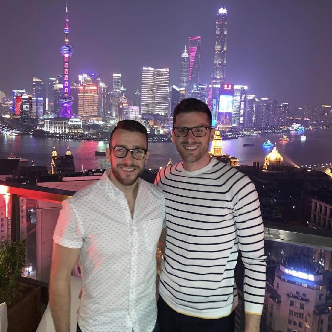 Taking in the sights of Shanghai during our visit to China