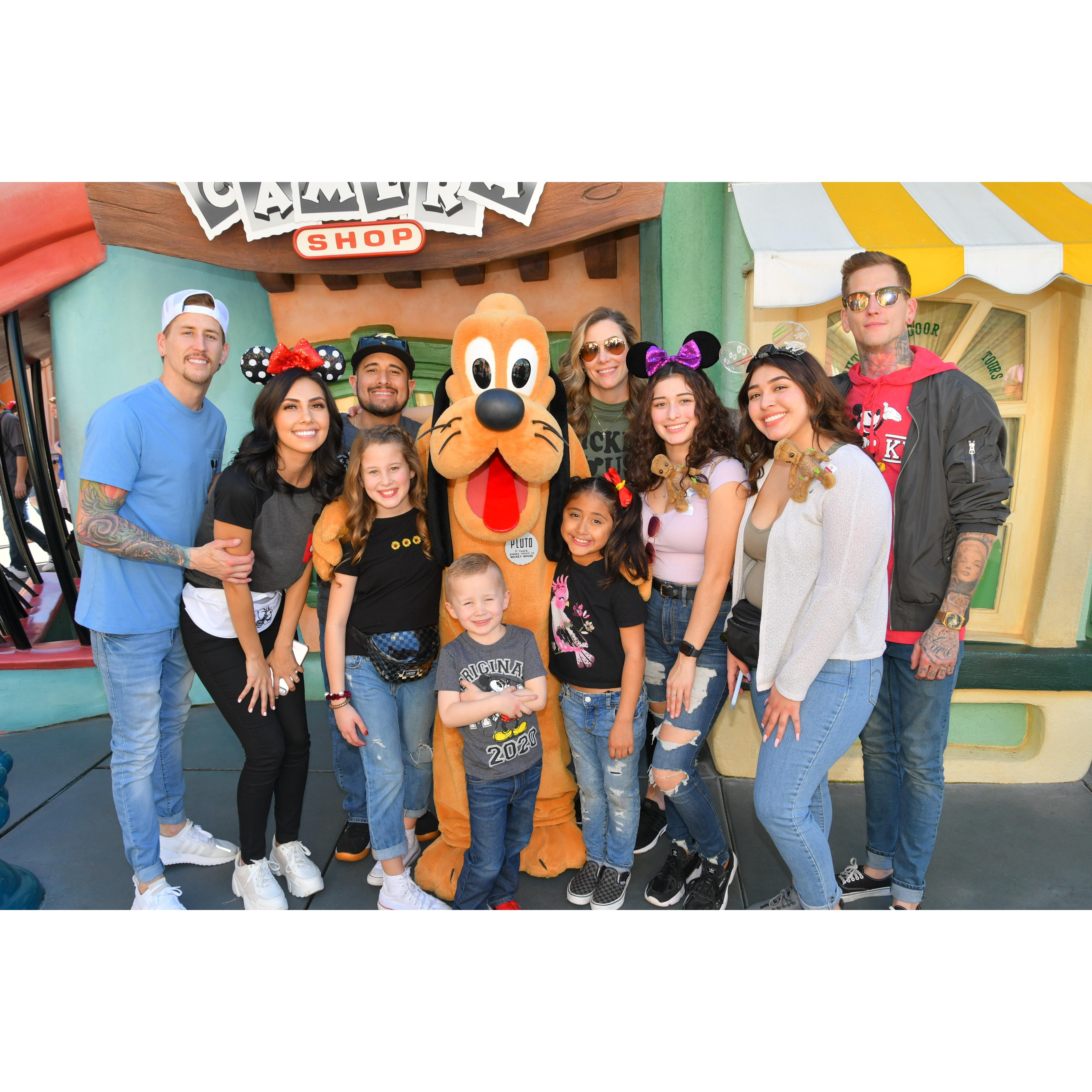 First ever disneyland trip with Chris's family!