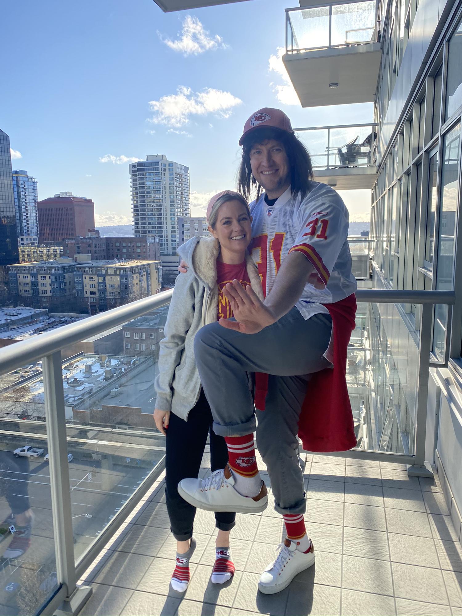 A quick photo shoot before a very stressful Chiefs Super Bowl LIV victory - 2/2/20