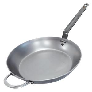 MINERAL B Round Carbon Steel Fry Pan 12.5-Inch