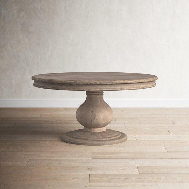 Hudson 60'' Pine Solid Wood Pedestal Dining Table
