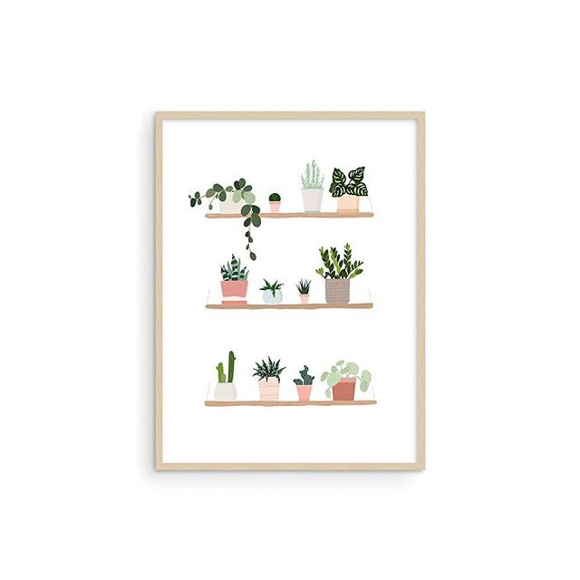Plant Pictures Wall Art Succulent Art Wall Decor - by Haus and Hues | Plant Prints Wall Art & Botanical Plant Wall Art Prints | Cactus Wall Art Cactus Poster Botanical Wall Decor UNFRAMED 12"x16"