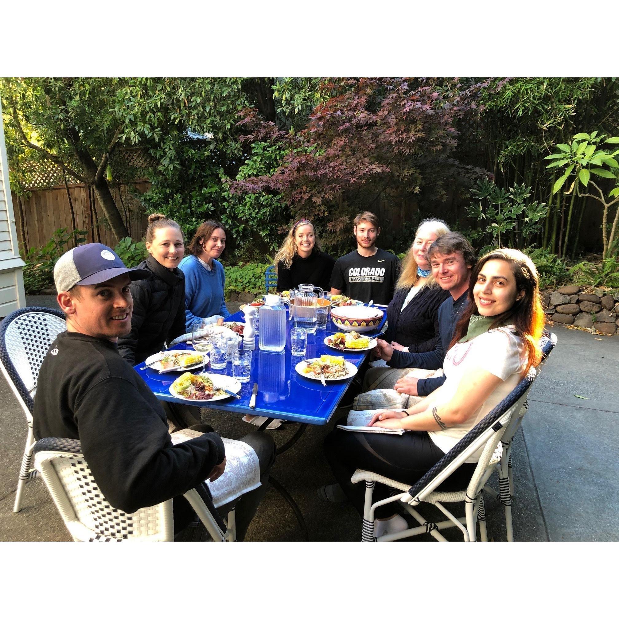 Dinner with the Cole/O'Leary/Green family