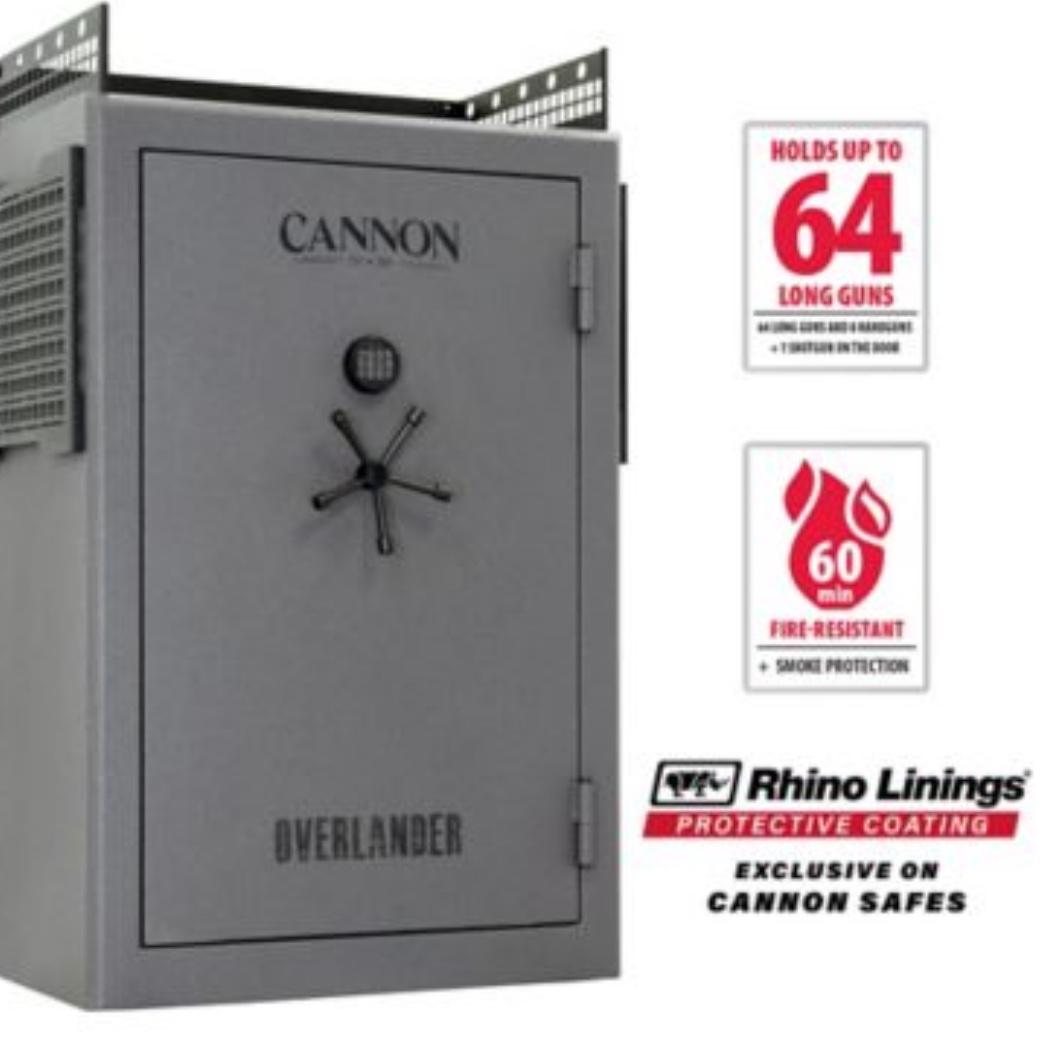 Cannon Premium 64 Long Gun 25.7 cu. ft. Overlander Wide Body Gun Safe at Tractor Supply Co
