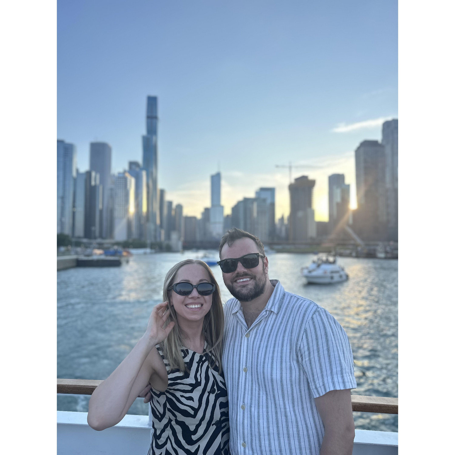 Chicago, IL - Fireworks and Boat tour with Julia's parents visiting the states for the first time! / July 5, 2025