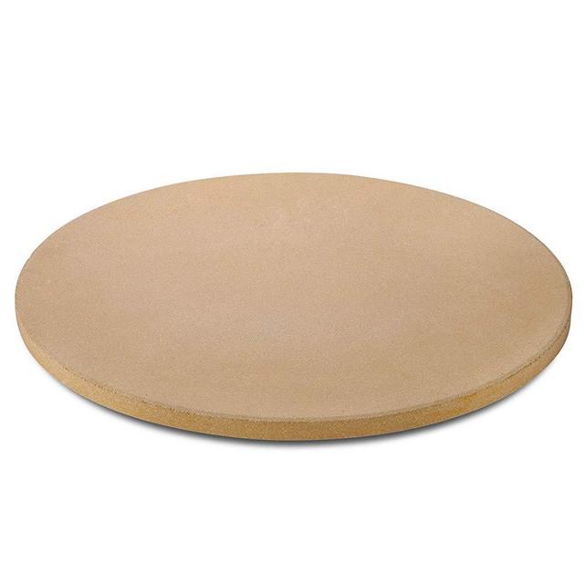 UNICOOK Heavy Duty Ceramic Pizza Grilling Stone, 15 Inch Round Baking Stone, Pizza Pan, Perfect for Oven, BBQ and Grill, Thermal Shock Resistant, Durable and Safe, 6.5lbs