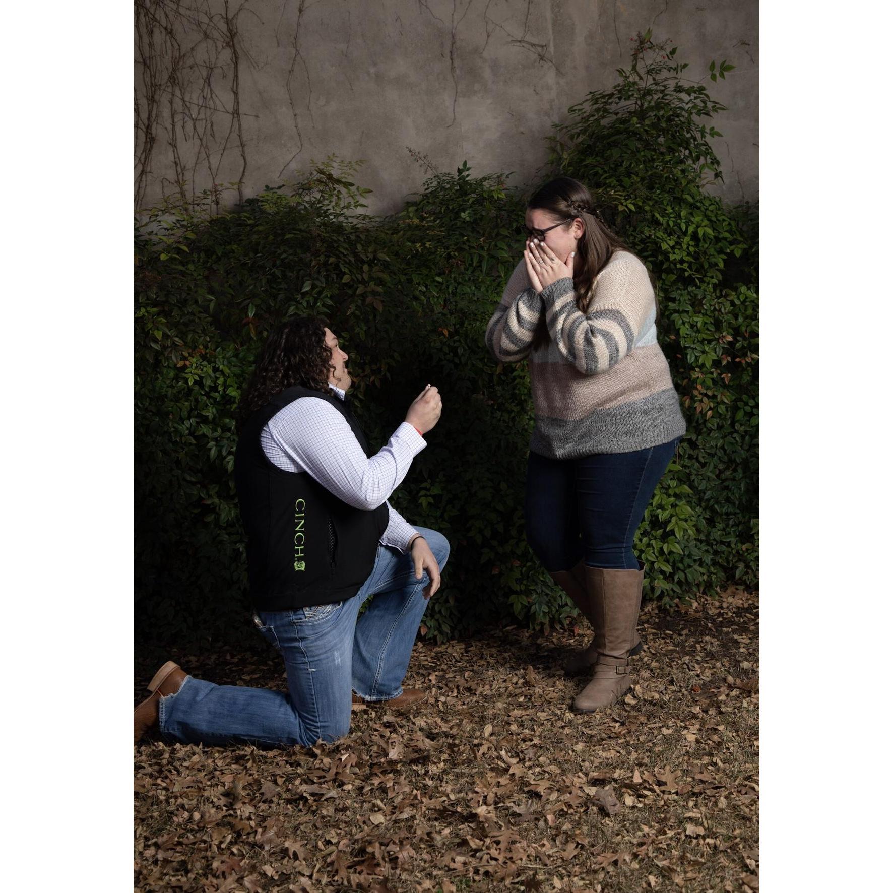 Popped the question 2018