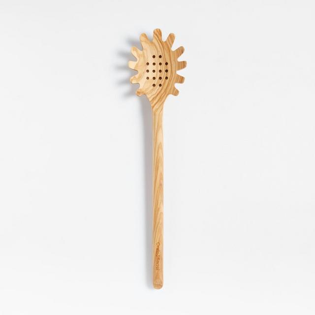 Crate & Barrel Olivewood Pasta Spoon