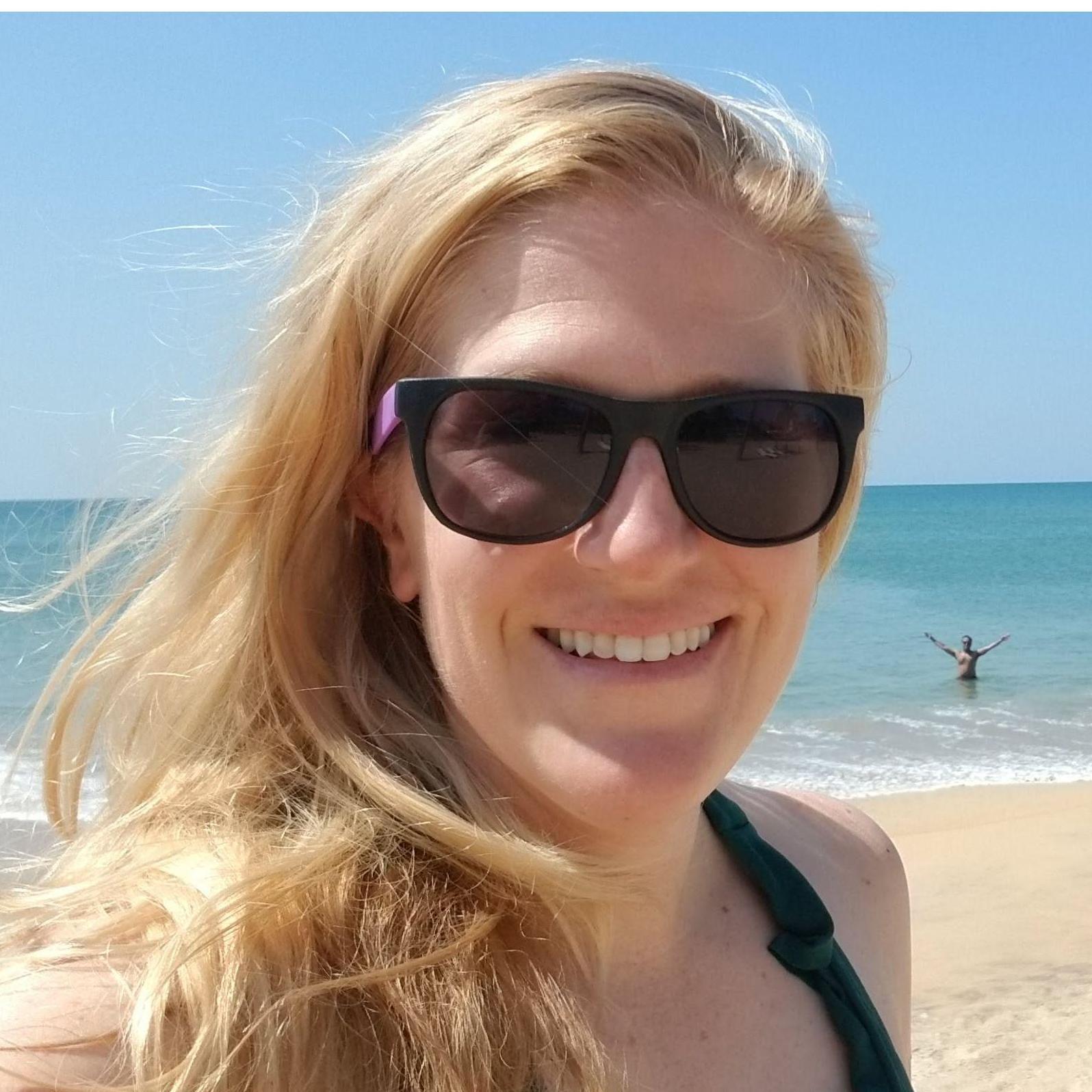 On a beach in Sri Lanka