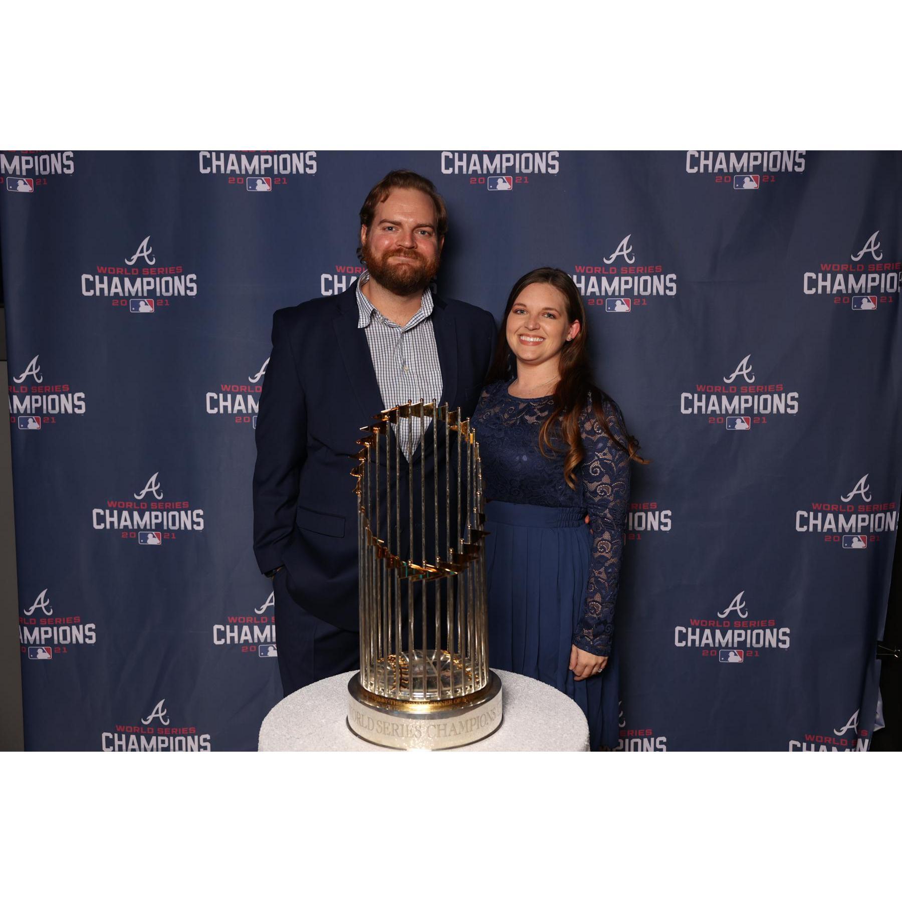 What better way to celebrate an engagement year, than ending with a World Series win!