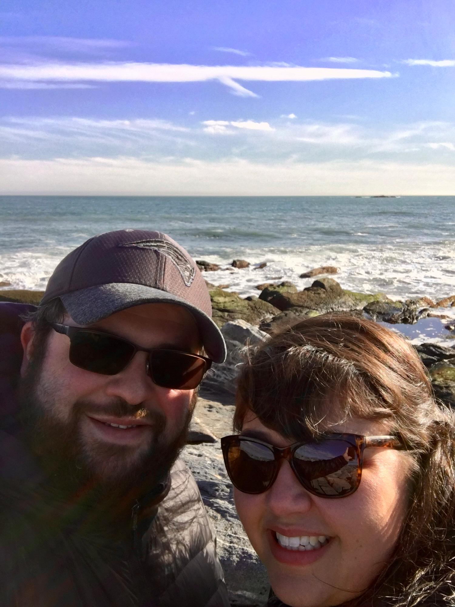 One of our first photos together, taken the first time we went to Sachusett Wildlife Reserve.