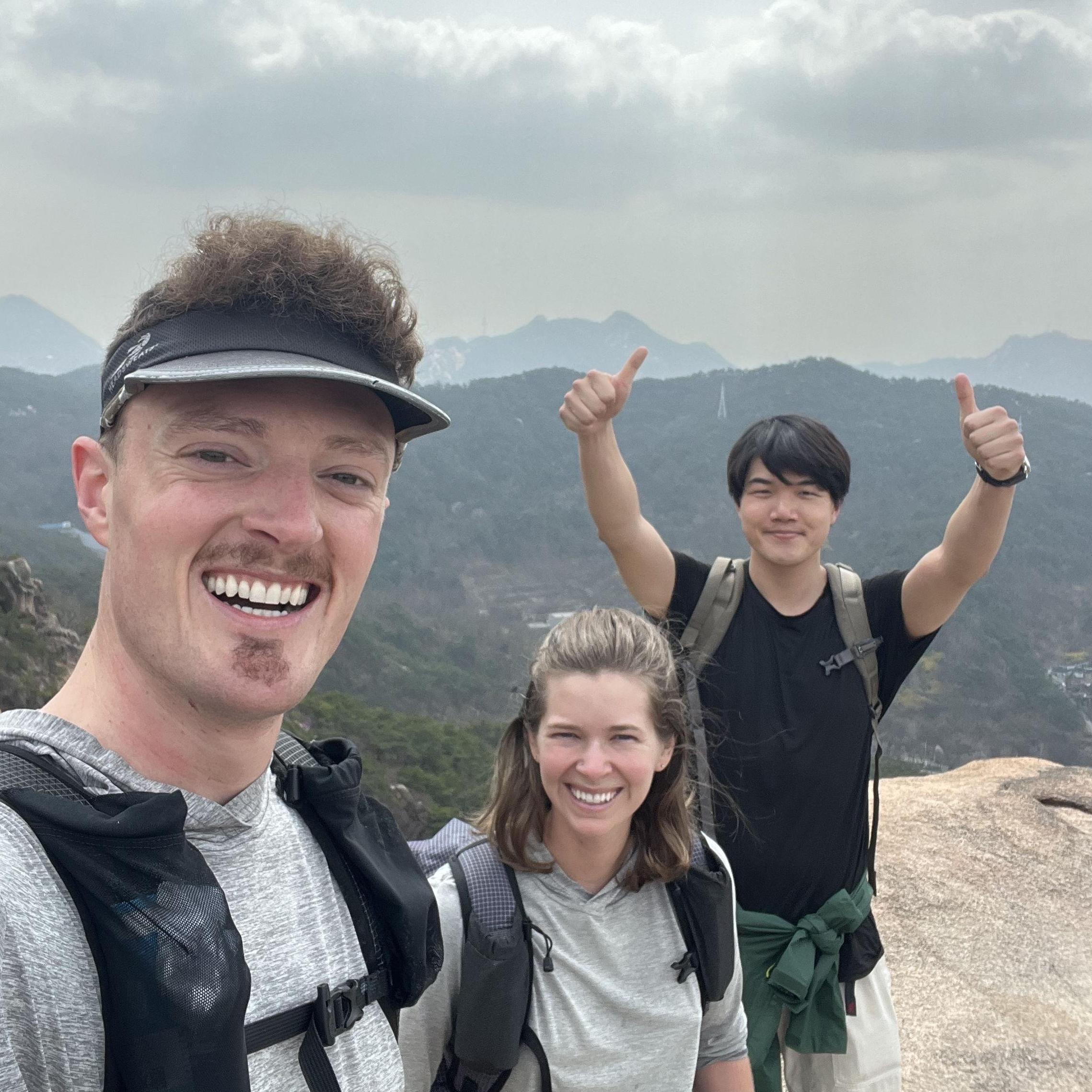 Visiting Jess in Seoul.