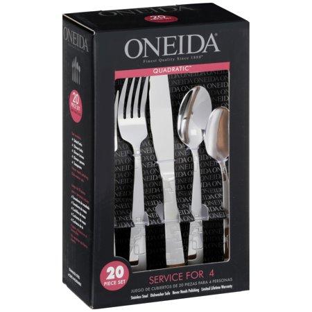Oneida Quadratic 20-Piece Flatware Set