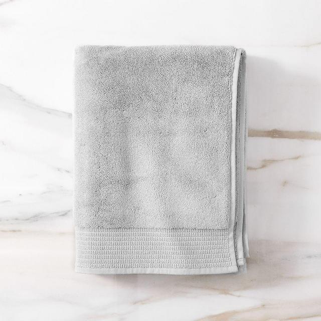 Organic Premium Towel, Bath Towel, Frost Gray