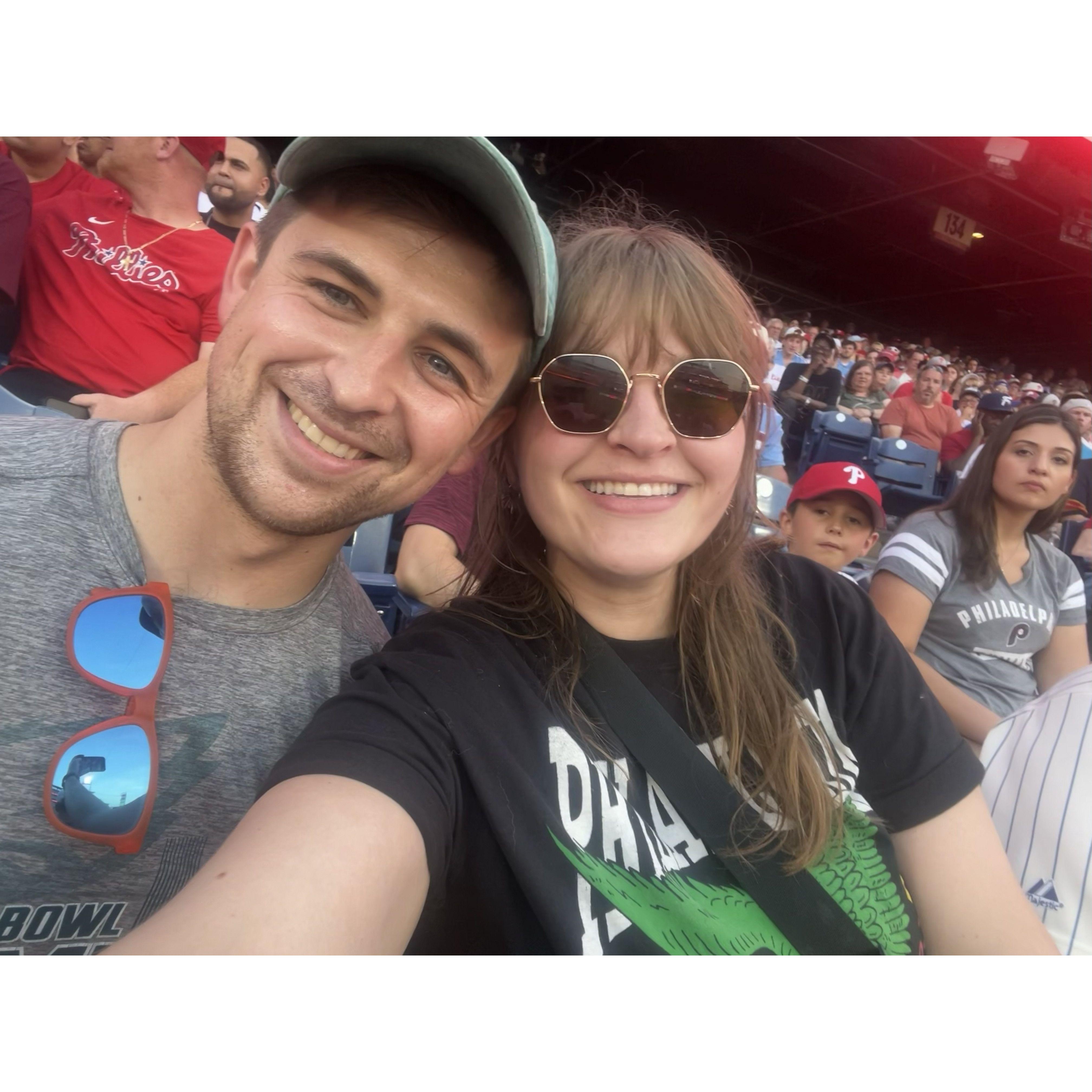 2025 - a move back home calls for at least one Phils game. T was mostly there for the vibes.