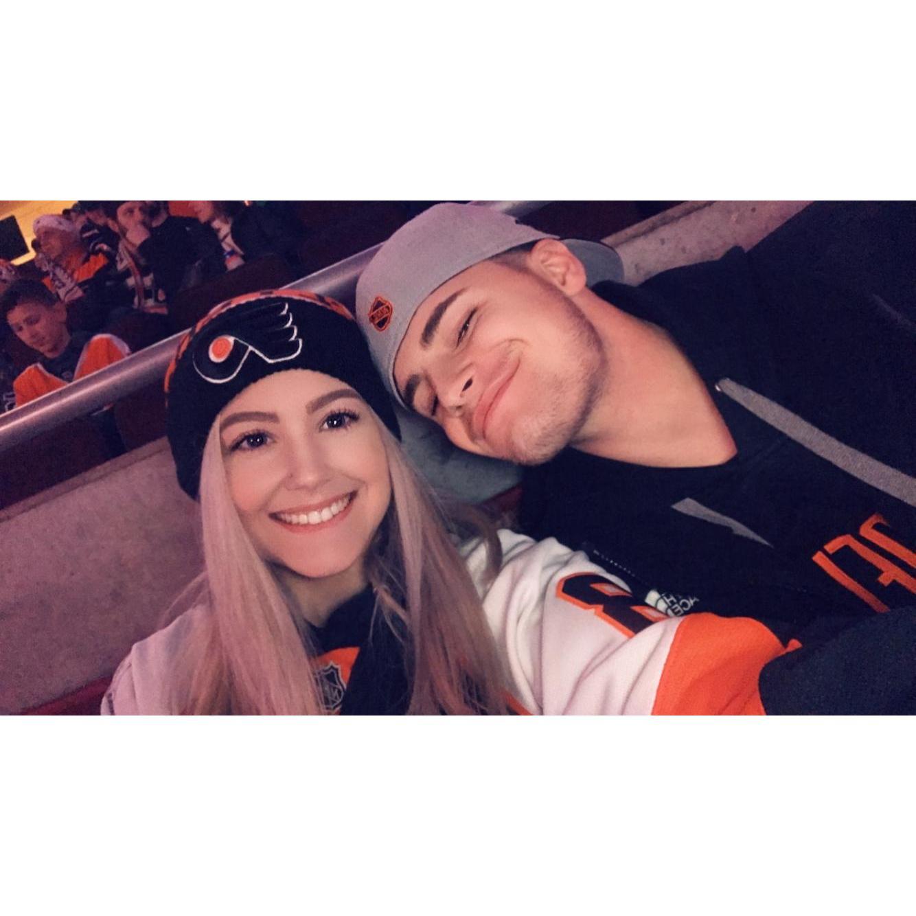 Our first Flyer’s game that he took me to for Christmas ❤️ 2018
