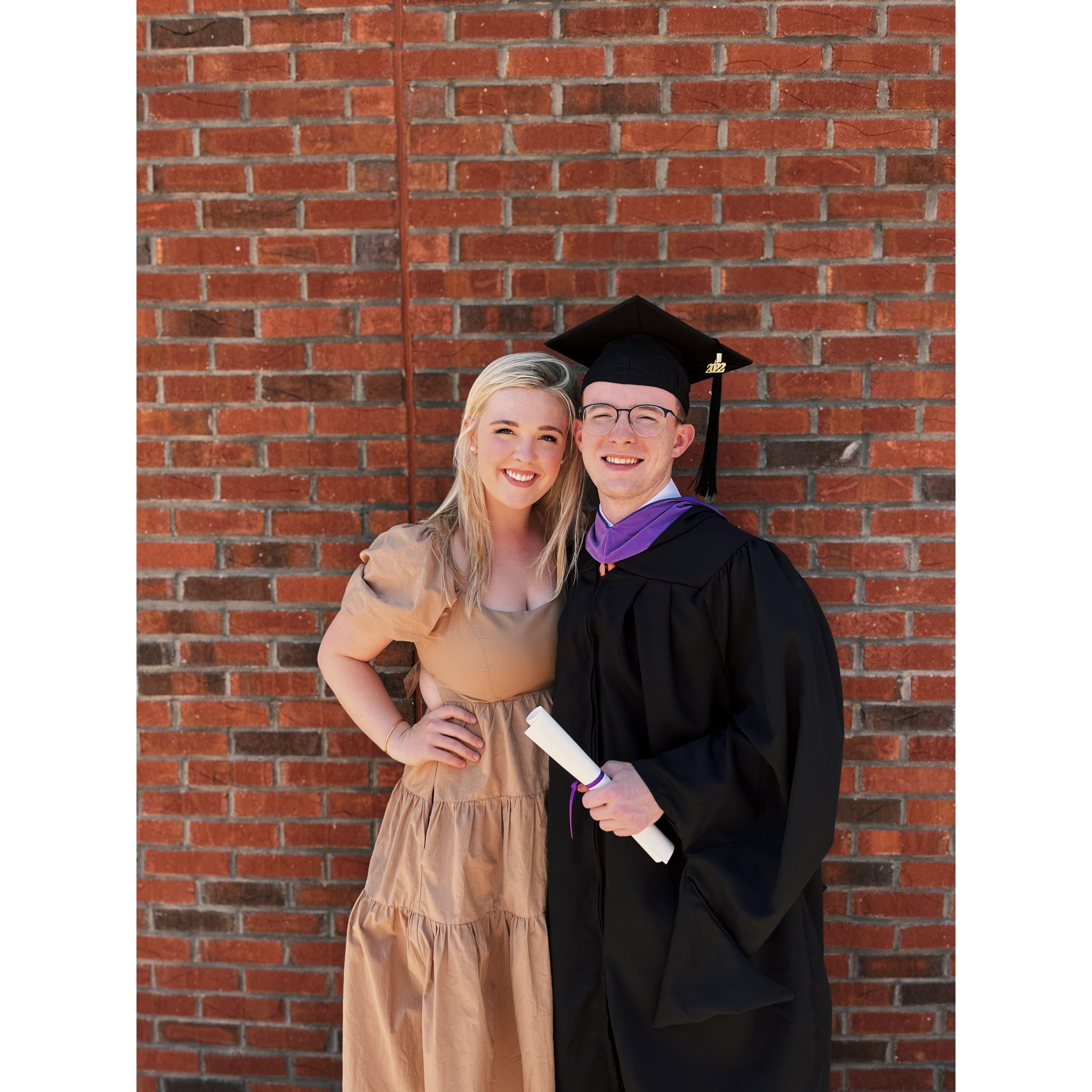 Geoffrey's graduation from the Clemson University Master of Architecture program in May 2022.