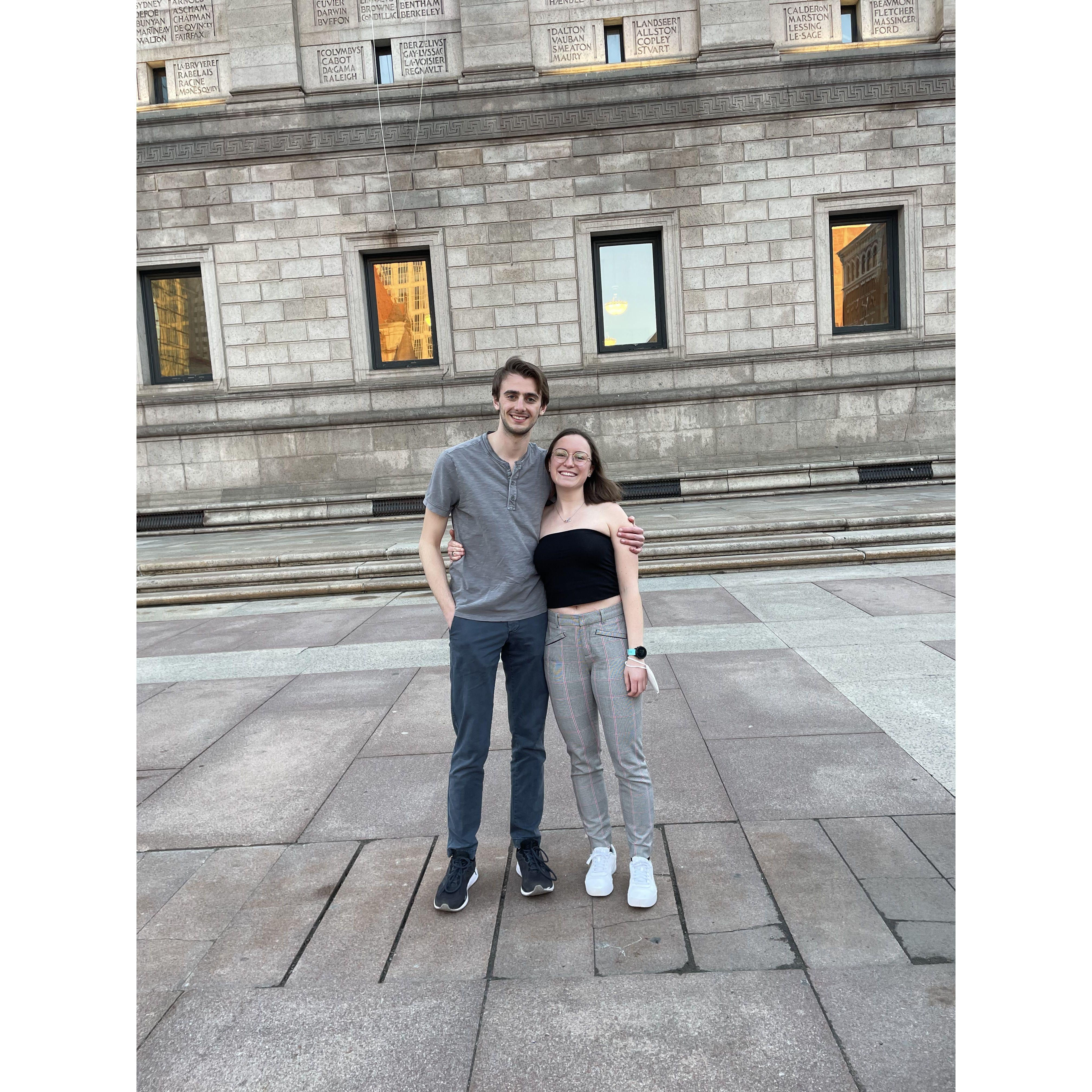 We started our life together in Boston in 2021.