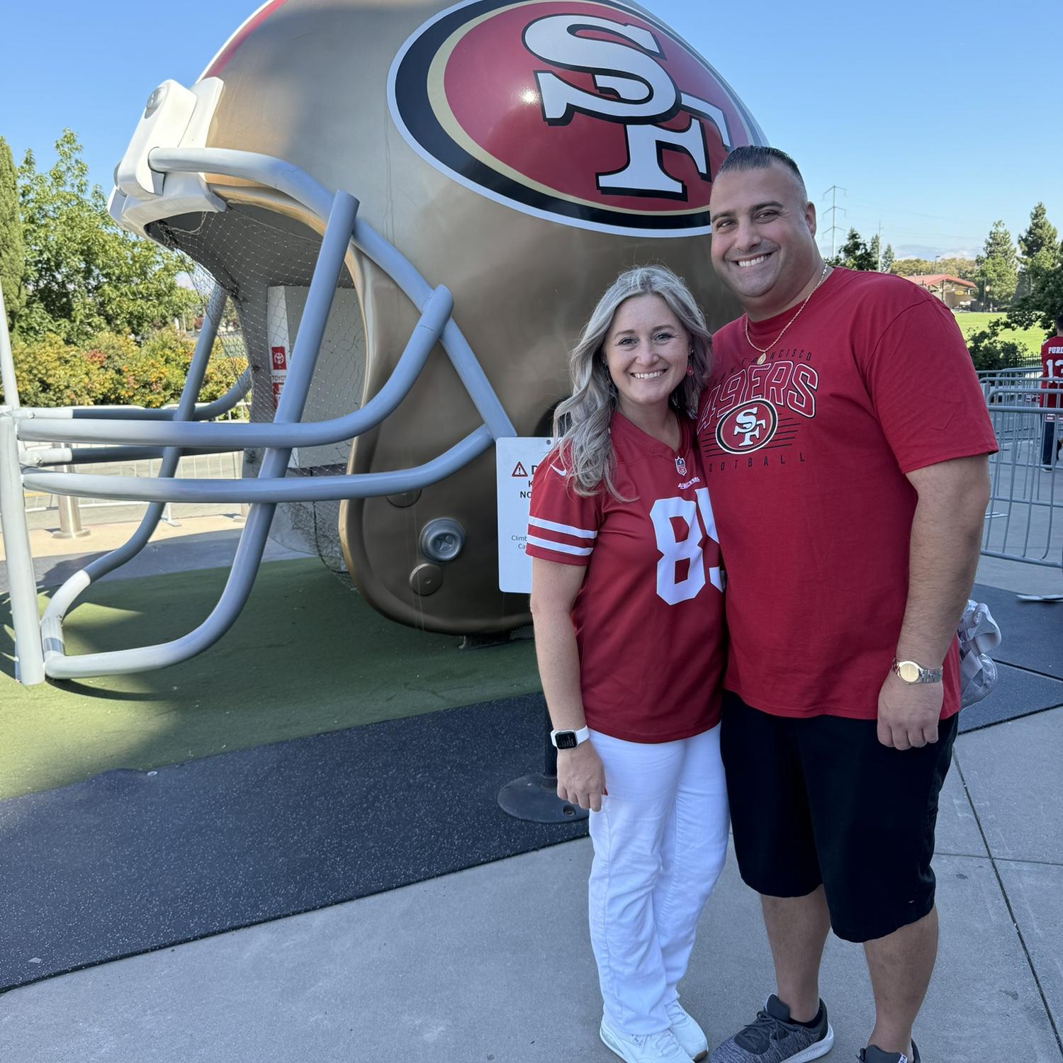 September 2024. 49ers season opener where Matt was a 49ers fan for a night.