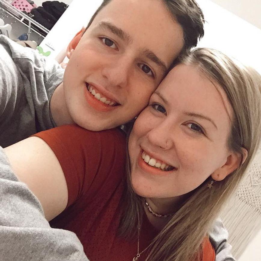 One of our first photos from March 2019. This was taken in Libby's dorm room at Millersville University!
