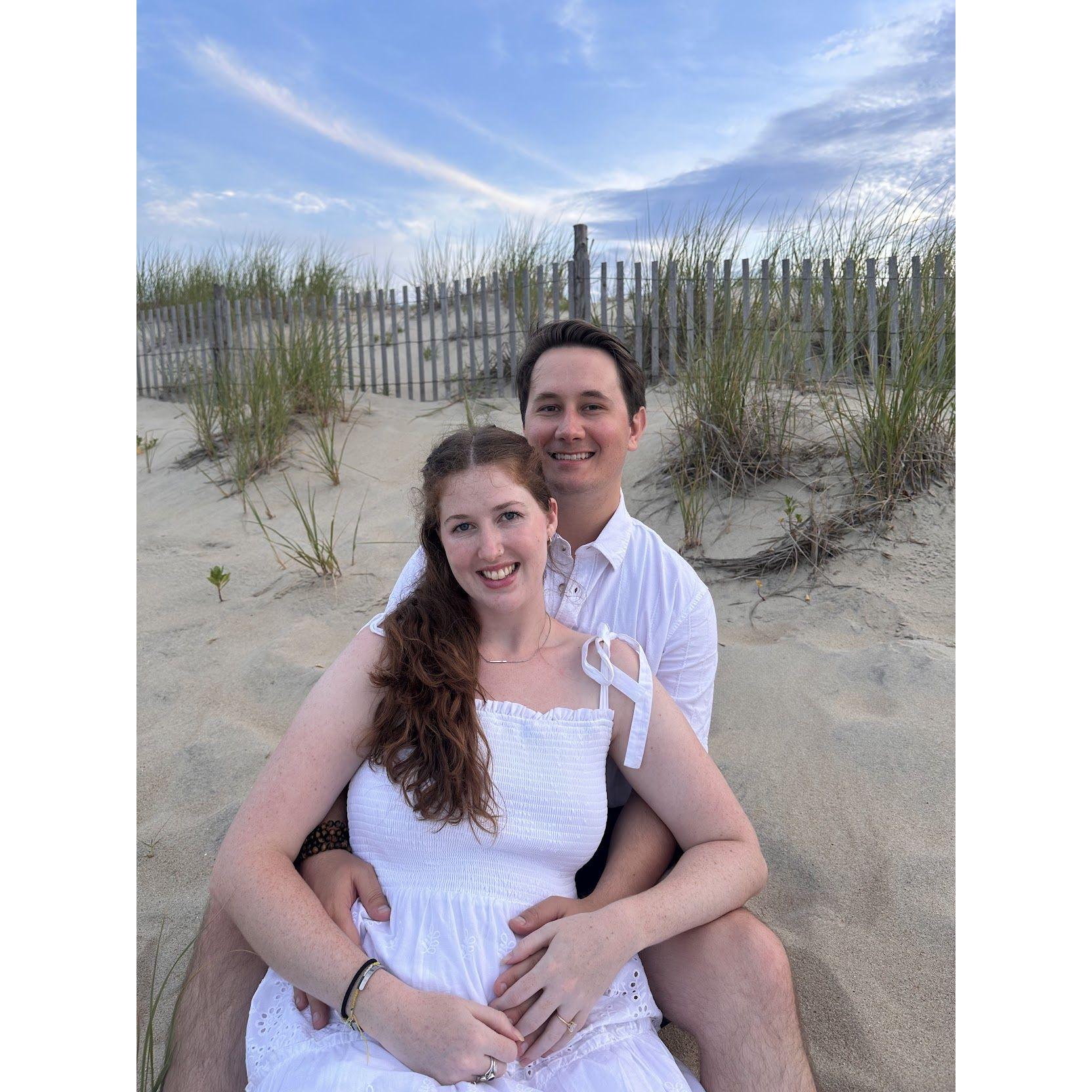 Engagement photos taken at Rehoboth Beach last summer!