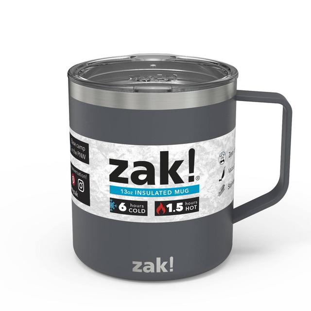 Zak! 13oz Double Wall Stainless Steel Explorer Mug - Dark Gray