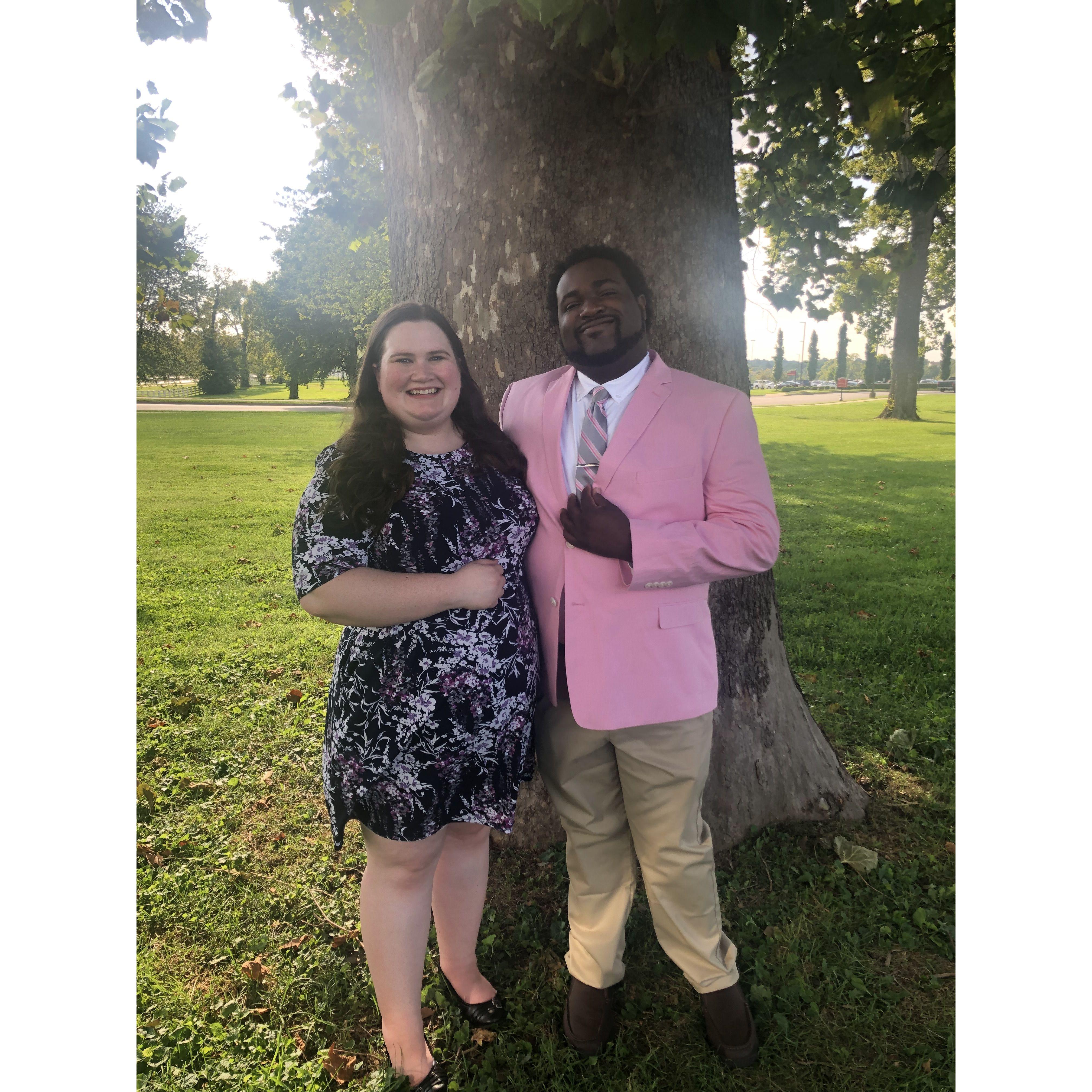 Here we are looking snazzy in Lexington, Kentucky!