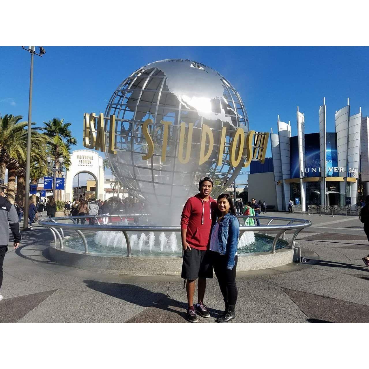 Enjoying amusement parks together