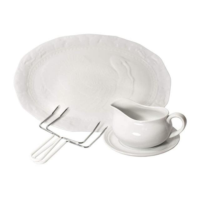Harold Import Co 3 Piece Thanksgiving Turkey Serving Bundle