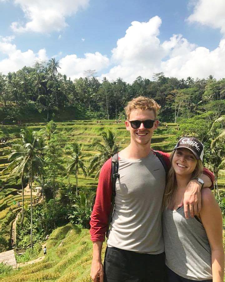 The rice fields in Ubud, Bali