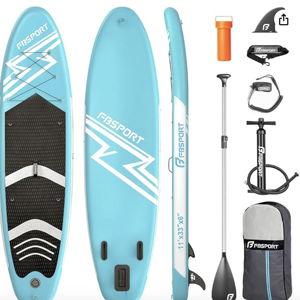 FBSPORT 11' Premium Stand Up Paddle Board, Ice Blue Color