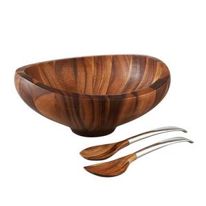 Nambé - "Butterfly" Bowl with Servers