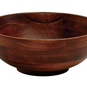 273 Cherry Finished Footed Serving Bowl for Fruits or Salads, Small, 7" Diameter x 2.75" Height, Single Bowl