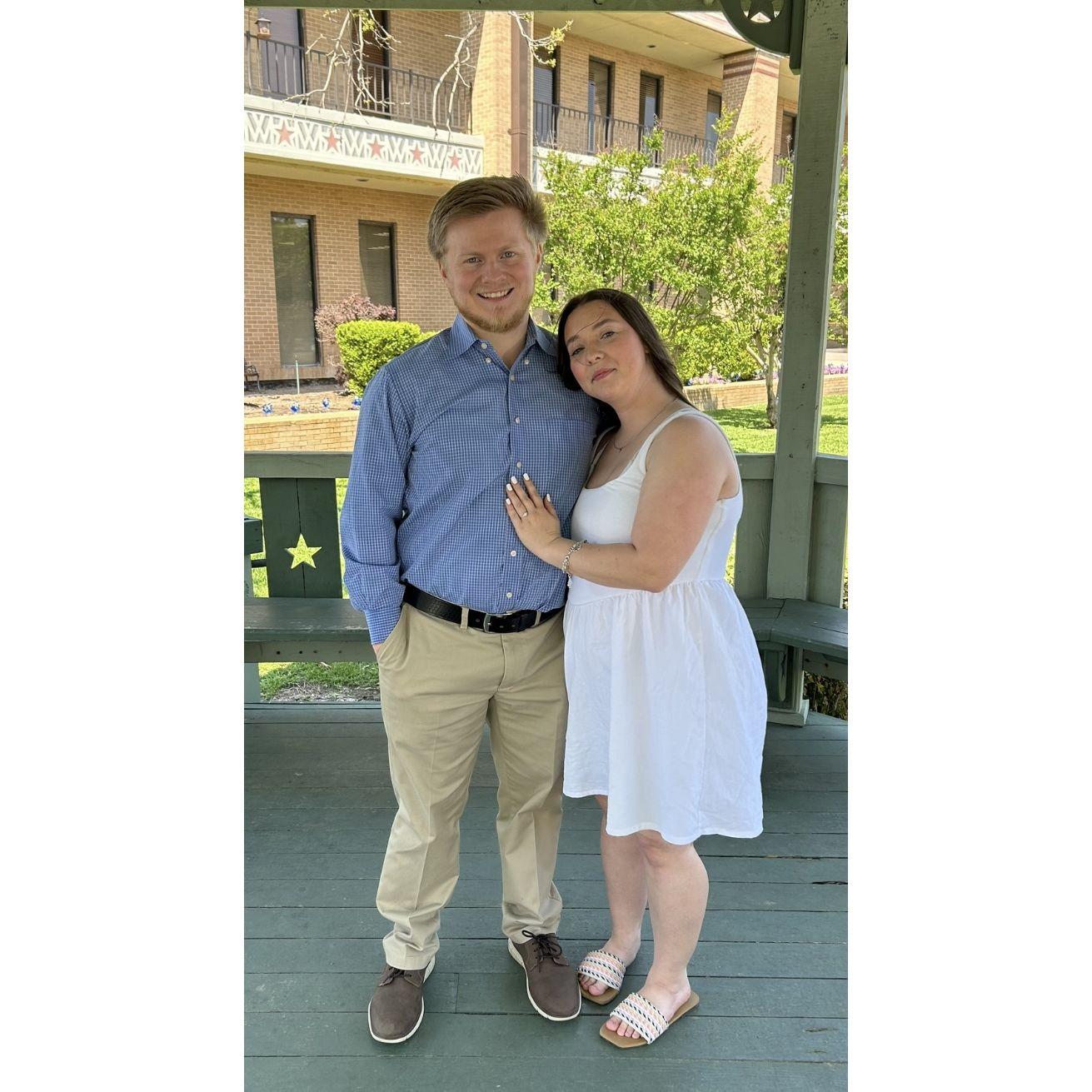 About darn time he popped the question!