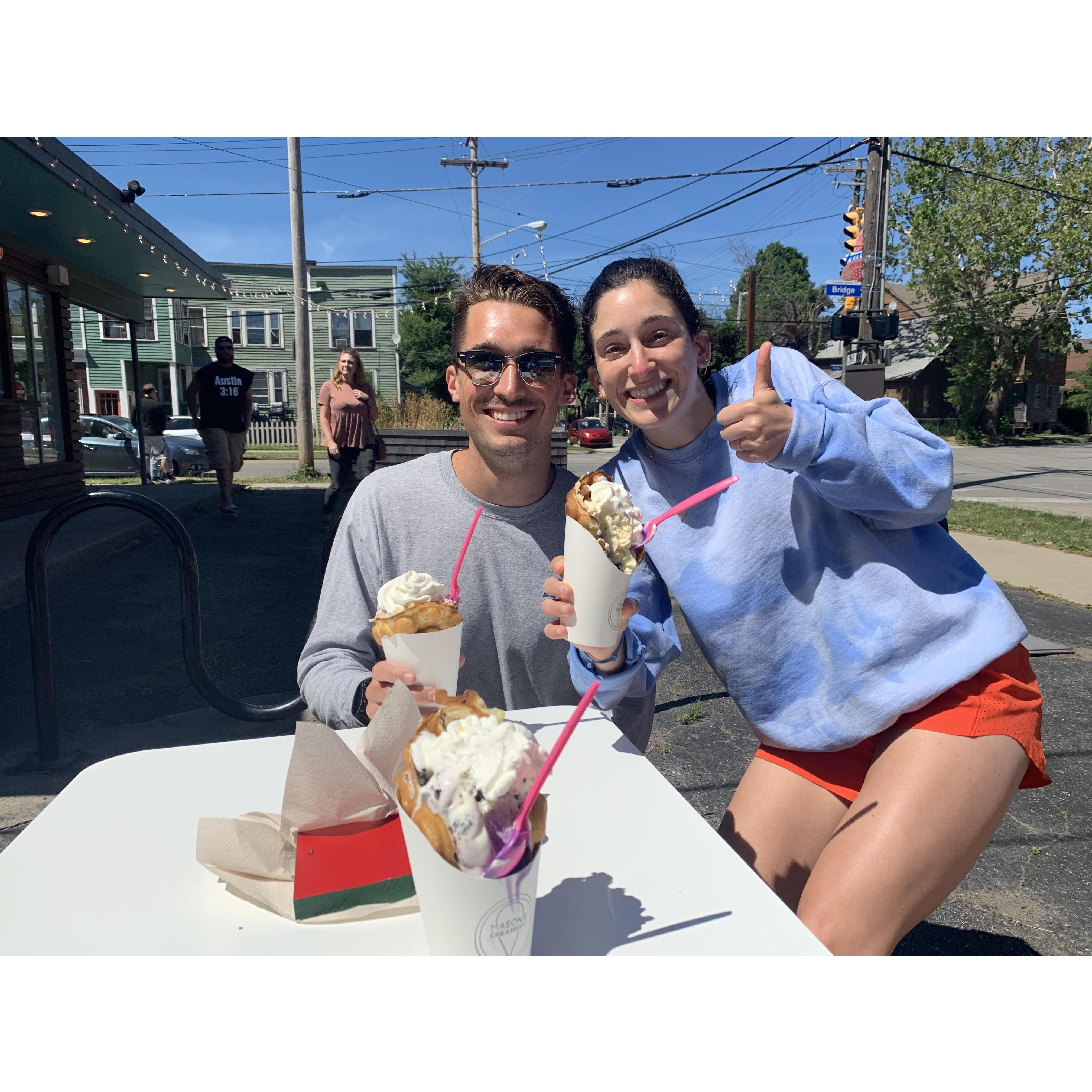 Doing what we do best, eatin ice cream!-2021