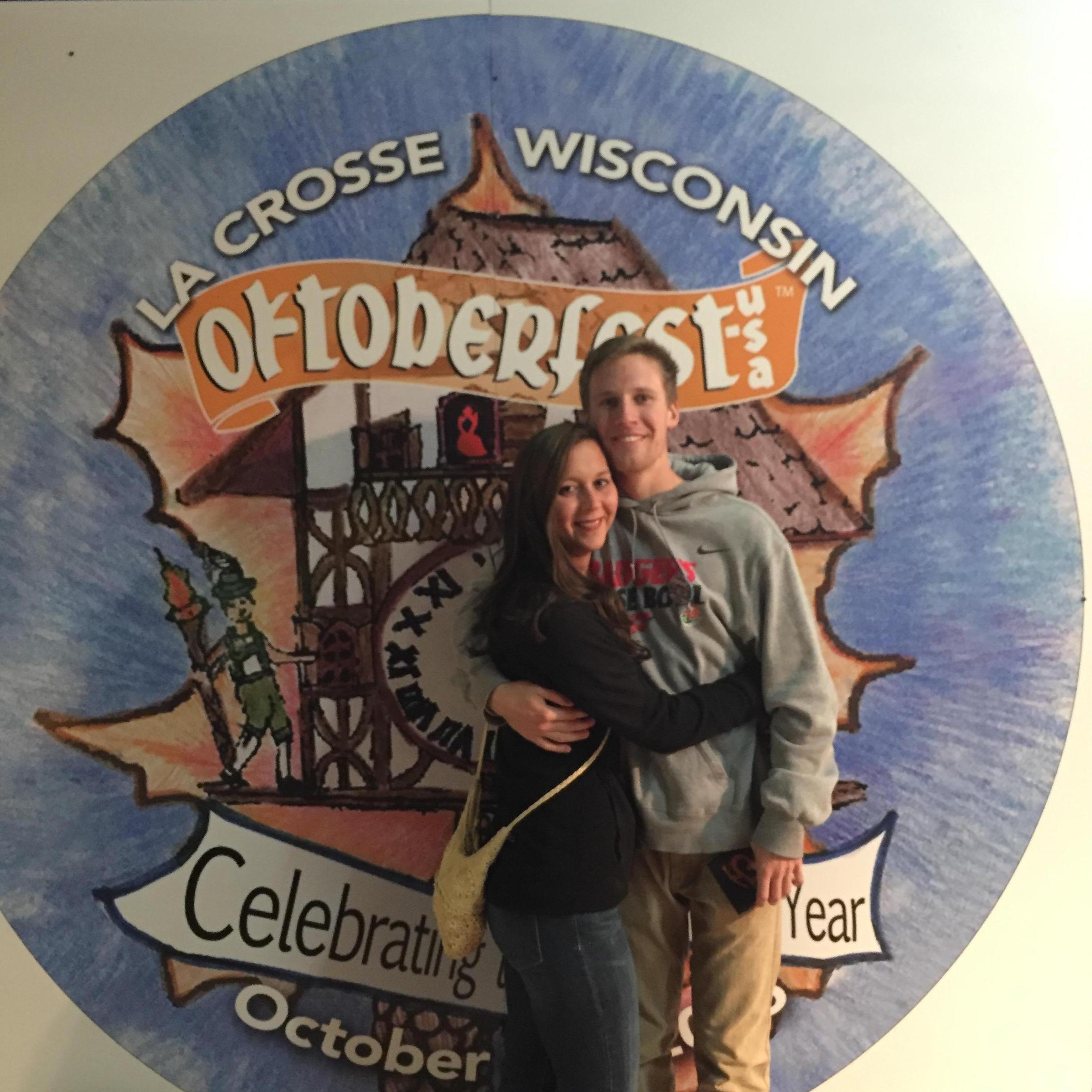 First Oktoberfest as a couple in 2015. La Crosse, you will always have our hearts