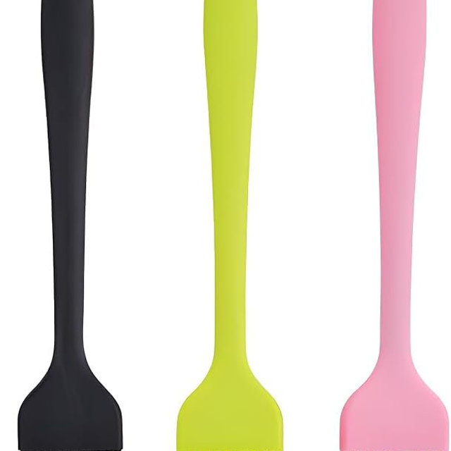 3-Pack Silicone Basting Pastry Brushes for Baking, Cooking & BBQ - Heat Resistant Up to 446°F, Dishwasher Safe