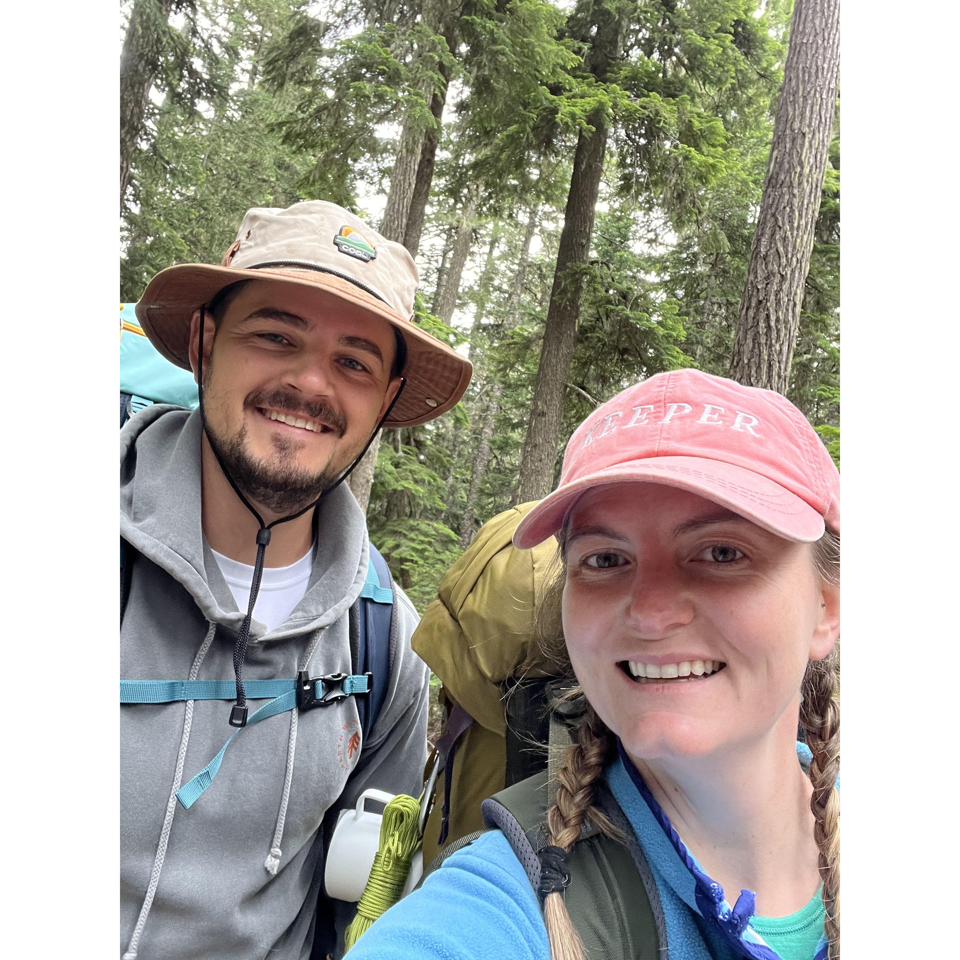 Our first backpacking trip together!