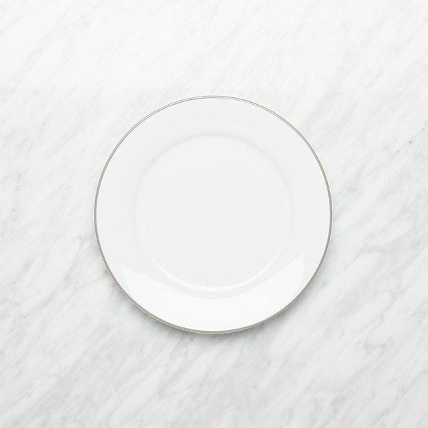 Aspen Grey Band Salad Plate