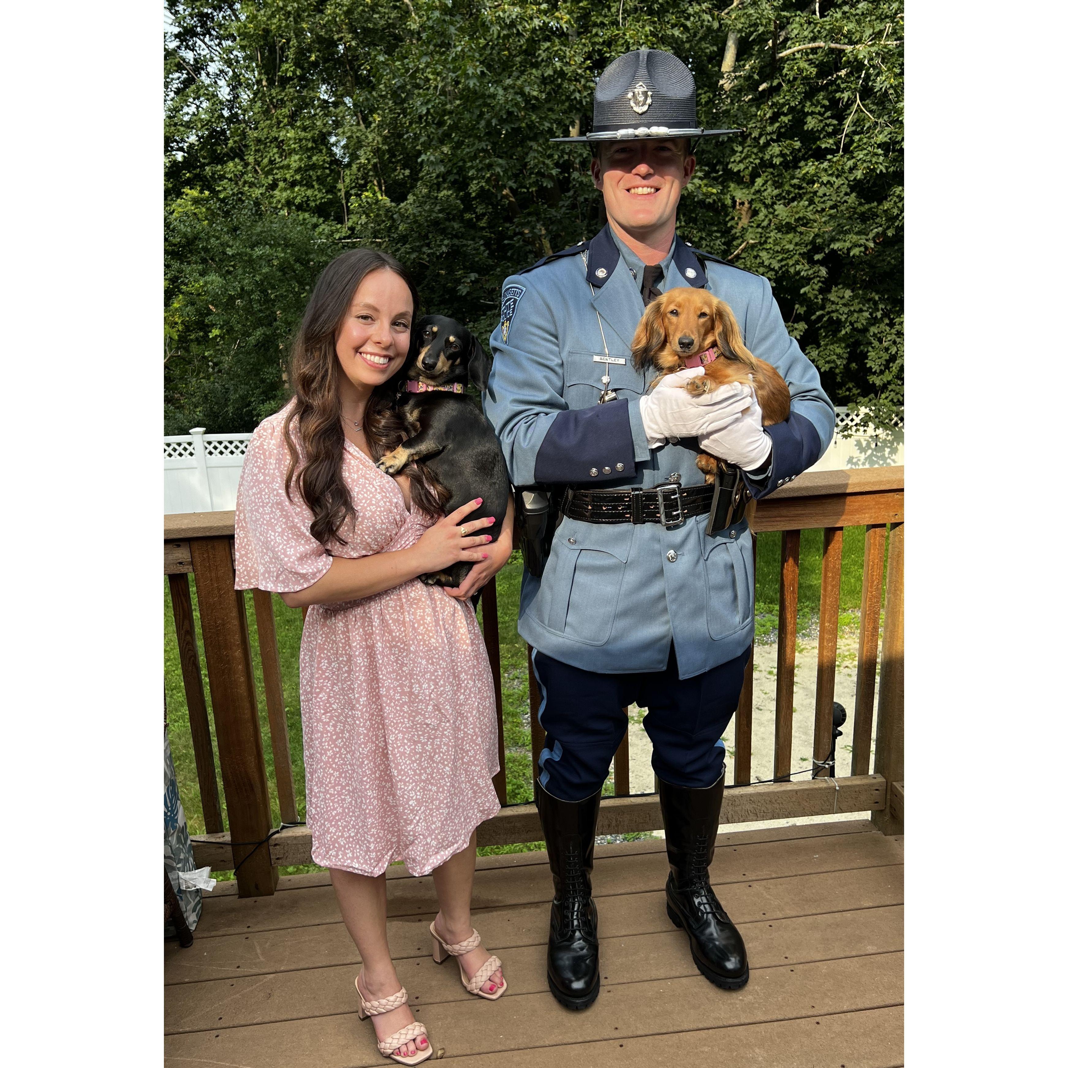 Mike graduating from the State Police Academy in August 2023👮🏻‍♂️