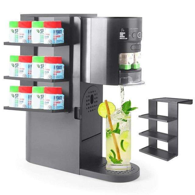 Flavor Pods Holder for Ninja Thirsti WC1001 Soda Maker, Holds 12 Pods Storage Rack for Ninja Thirsties Drink System Soda Machine Syrup Holder Accessories (Shelf Only)