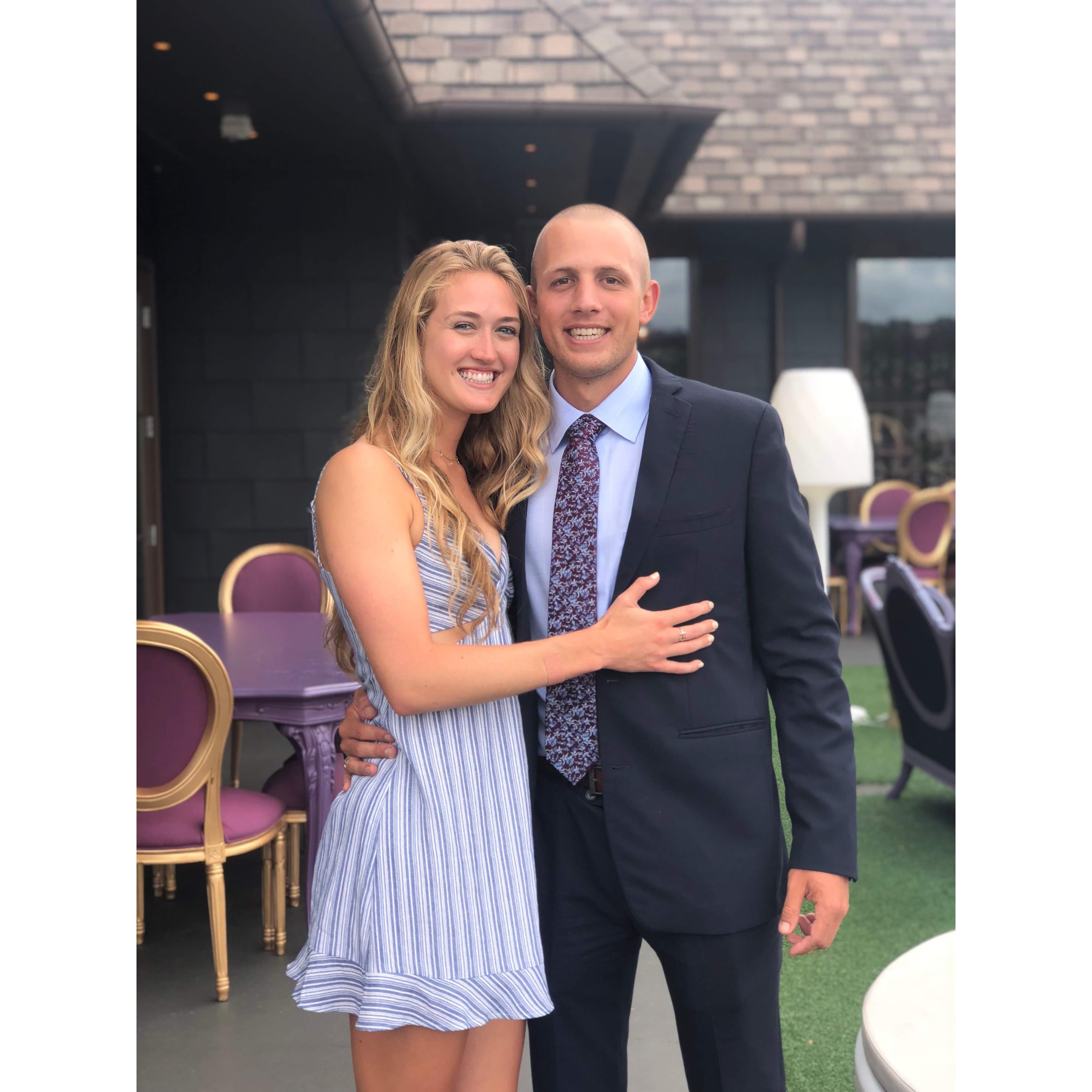 Luke was willing to go to a wedding with me bald!