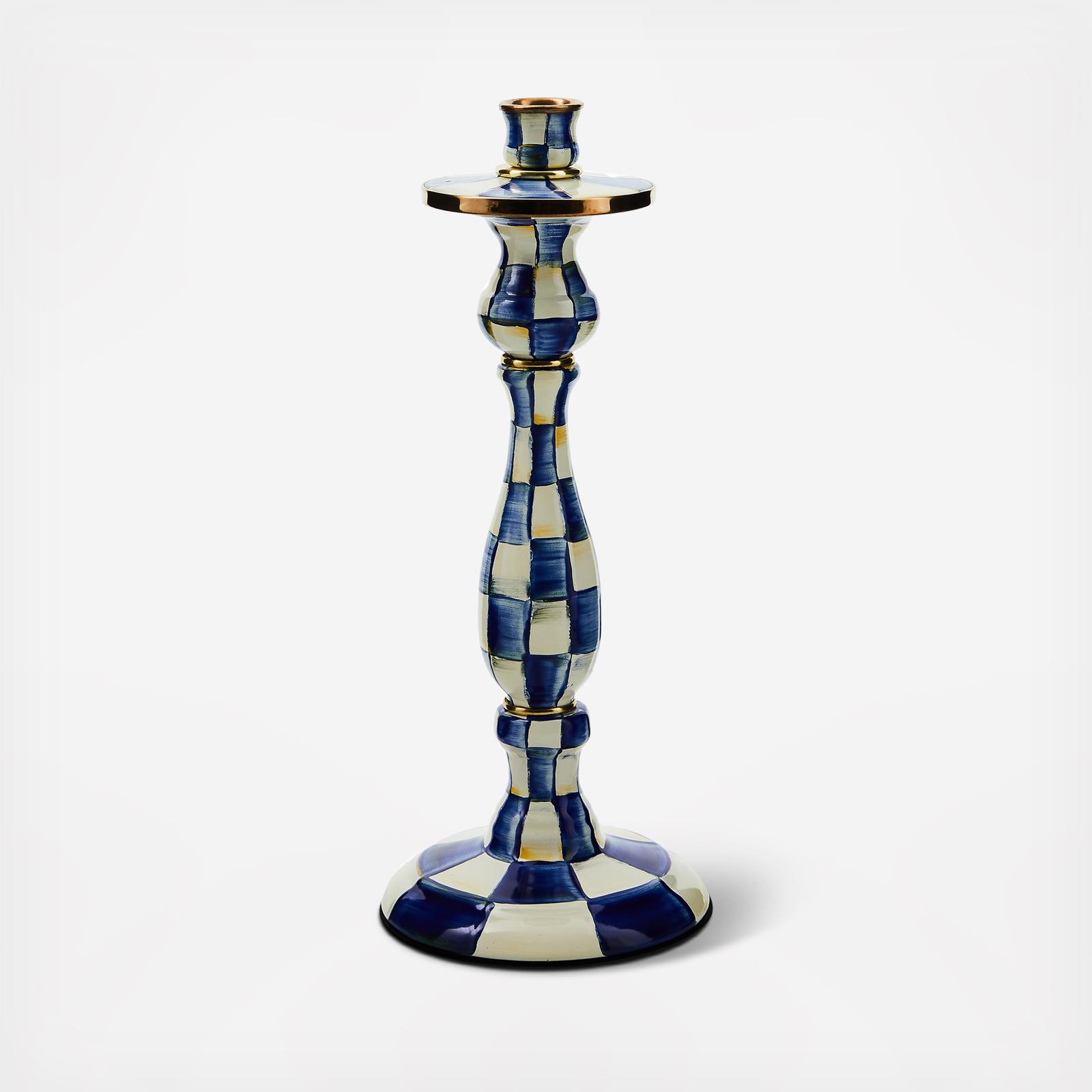 MacKenzie-Childs, Royal Check Candlestick | Zola