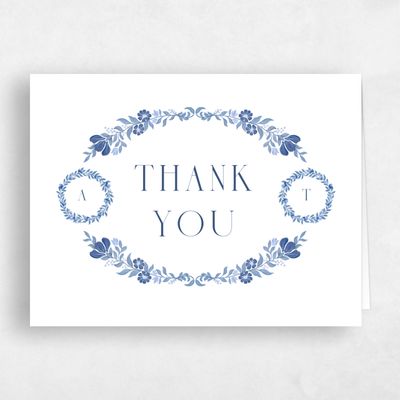 White Wedding Thank You - Mirelia Landscape