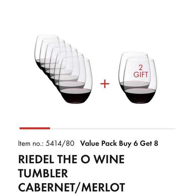 RIEDEL The O Wine Tumbler Cabernet/Merlot