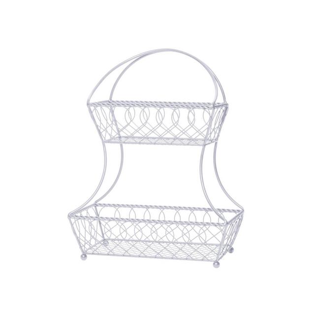 Mikasa Loop Lattice 2 tier Flatback Basket